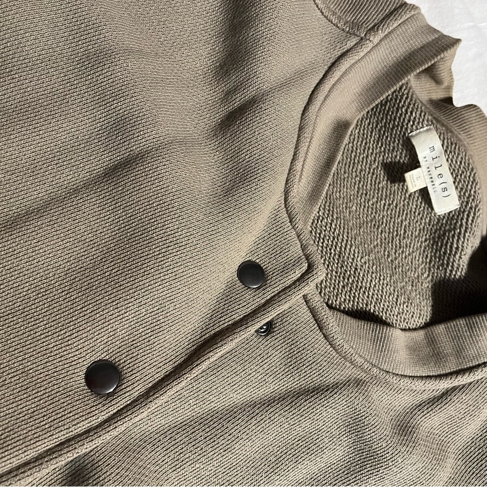 Madewell sweatshirt bomber jacket